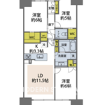 プレミスト有明ガーデンズ 14階 3LDK 289,000円の間取図1-thumbnail