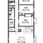 コートハウス駒沢 1階 3LDK 9,480万円の間取図1-thumbnail