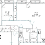 マンション小石川台 14階 2LDK 1億2,700万円の間取図1-thumbnail